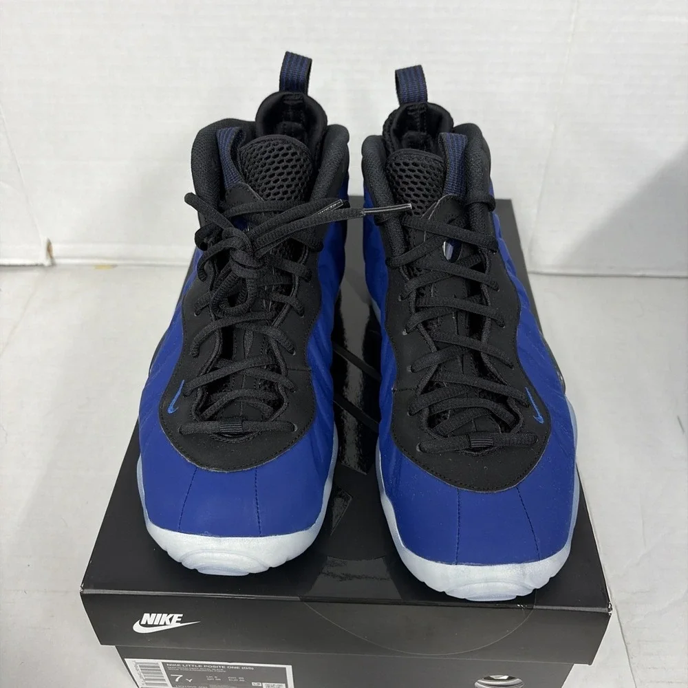 100% authentic NIKE Little POSITE ONE (GS) 7Y Royal blue black BRAND NEW